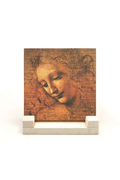 Sadrazam Women's Head Sketch Leonardo Da Vinci, 1508 Printed Natural Stone Desktop