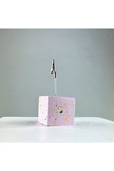 oasis decoration Pink Cube Splash Note Holder