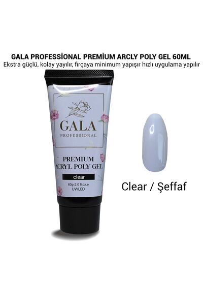 tnl professional Gala Premium Arcly Poly Jel 60 ml Şeffaf