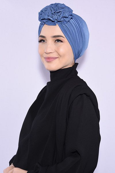 Ns nowascarf Rose Drawstring Double-Sided Hijab Bone