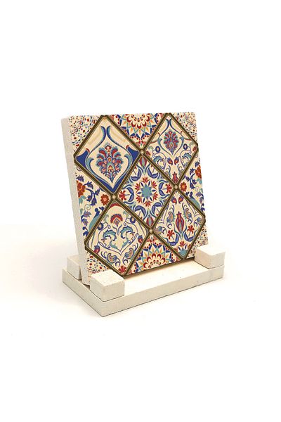 Sadrazam Italian Tile Pattern Printed Natural Stone Tabletop