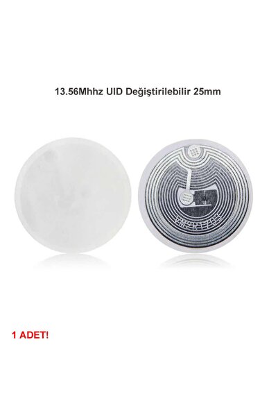 Genel Markalar 13.56mhz Uıd Değiştirilebilir 25mm Rfid Etiket Nfc Okunabilir ...