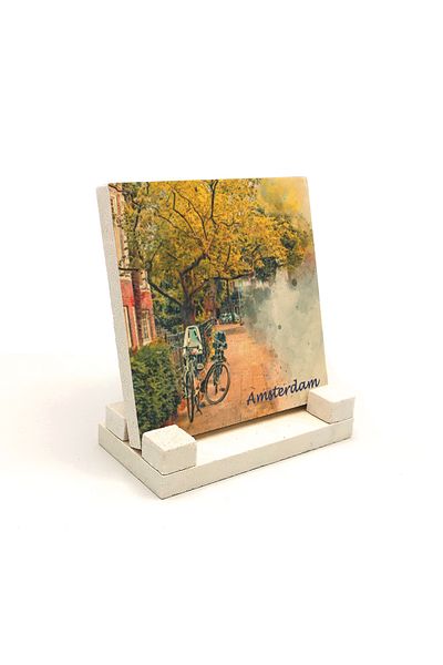 Sadrazam Amsterdam Visual Printed Natural Stone Tabletop