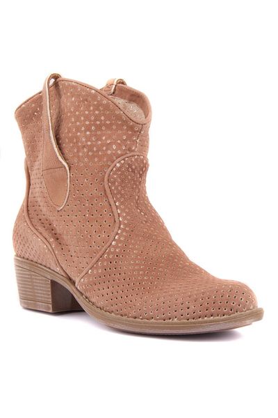 SailLakers Tan Nubuck Women's Summer Boots - No Zipper