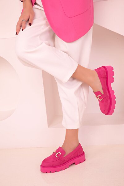 SOHO Fuchsia Suede Women's Casual Shoes 17919
