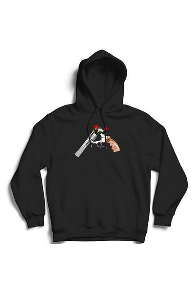 fame-stoned Hanorac cu glugă cu model Guns N Roses
