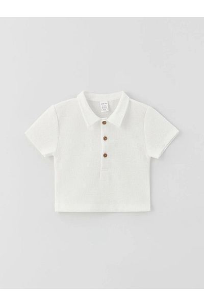 LC Waikiki Lcw Baby Polo Collar Short Sleeve Baby Boy T-Shirt and Shorts Set of 2