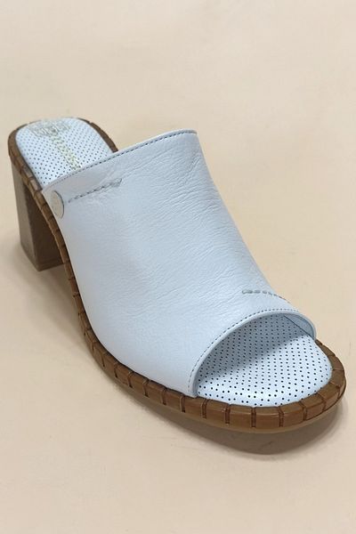 Mammamia D23yt-2205 Papuci cu toc din piele naturală, colecția de vară 2023