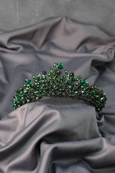 GELD Accesoriu de păr pentru mireasă pentru femei, Coroană cu henna pentru mi...