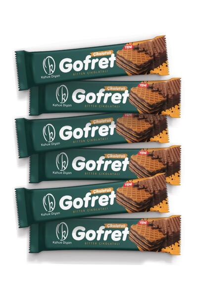 Kahve Diyarı Bitter Çikolatalı Gofret 30 Gr - 100 Adet