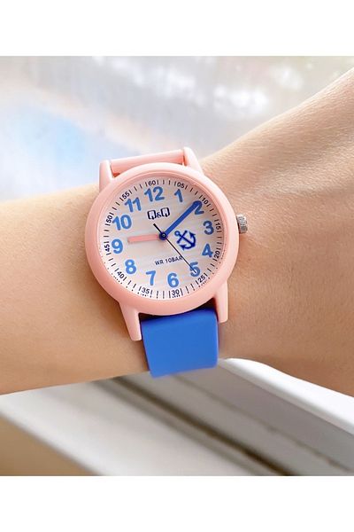 Q&Q Vs49j779j Waterproof Children's Wristwatch with Silicone Cord