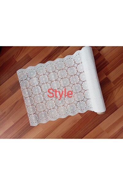 Blue Home Dantel Pvc Kaymaz Raf Dolap Runner Ve Çekmece Örtüsü/ Ölçü: 50 Cm X...