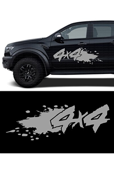 Melek Pazarı ملصق سيارة جيب للطرق الوعرة مقاس 20 × 07 سم 4 × 4 قطعتين