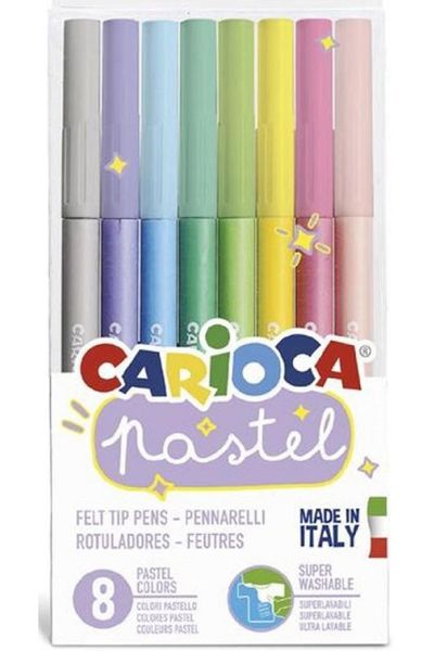 Carioca Baby 6-pack of felt-tip pens and 12-pack of Maxi Crayons that do  not pollute hands