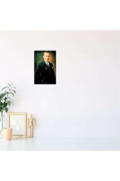 gifttime Ξύλινη ρετρό vintage αφίσα Mustafa Kemal Atatürk