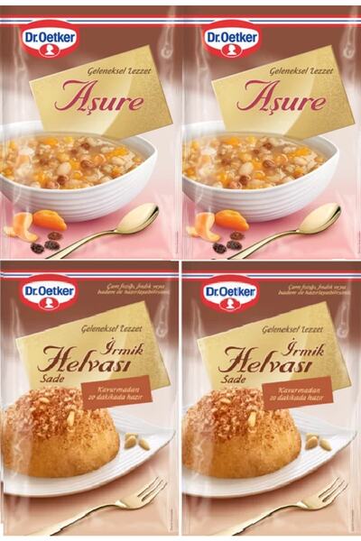 Dr. Oetker Dr.oetker Aşure X2 Paket + Irmik Helvası X 2 Paket