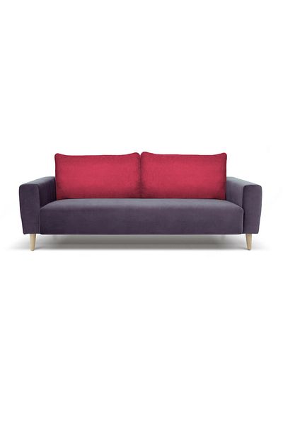 AYPETEKS Red Piping Sofa Back Cushion Cover - Sofa Cushion - Large Cushion Cover