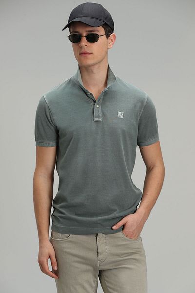 Lufian Polo Neck Nefti Men's 100% Cotton T-shirt 111040121