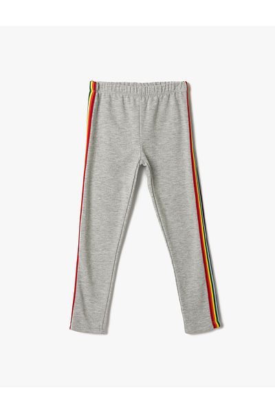 Koton Striped Leggings Cotton with Elastic Waist