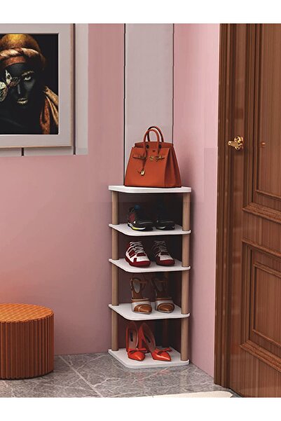 Ankaflex 5 Katlı Ayakkabılık Beş Bölmeli Ayakkabı Organizeri Dekoratif Ayakka...