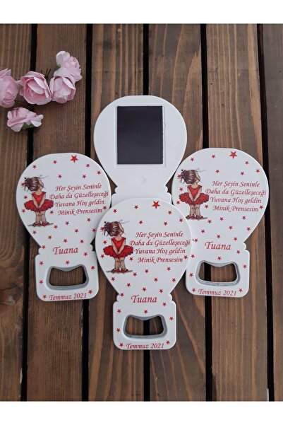 Mira Baskı 25 Adet Yeni Doğum, Doğum Günü Hatırası Açacaklı Balon Magnet Hedi...