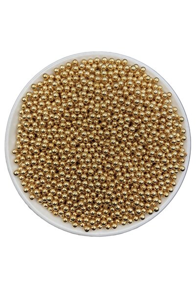 Hedef Bijuteri Rose Gold, Rose Renk Ccb Metalize Deliksiz Inci Boncuk, Deliks...