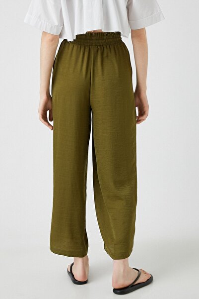 Koton Széles szárú nadrág megköthető derékkal