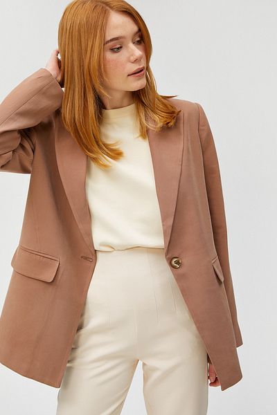 Koton Women's Brown Jacket 3WAK50122UW