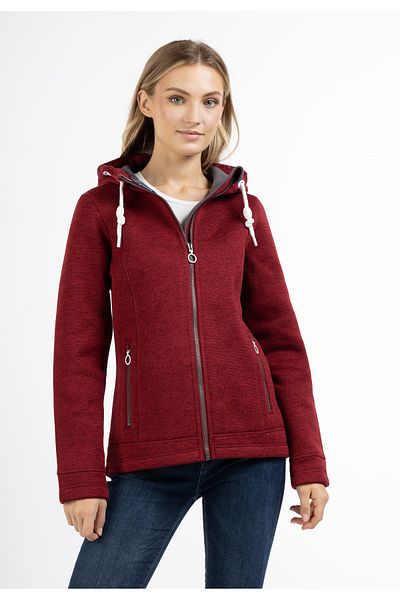 Dreimaster Maritim Strickfleecejacke grassland