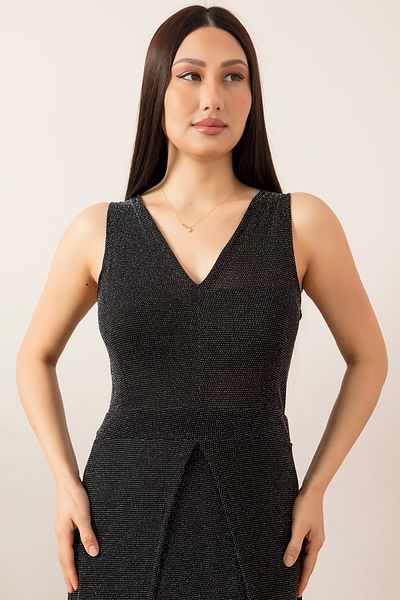 PULLIMM Backless Glittered Short Evening Dress 13251