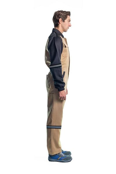 Şensel , Reflective Work Coverall-eco.-, Beige-black -55e2357-