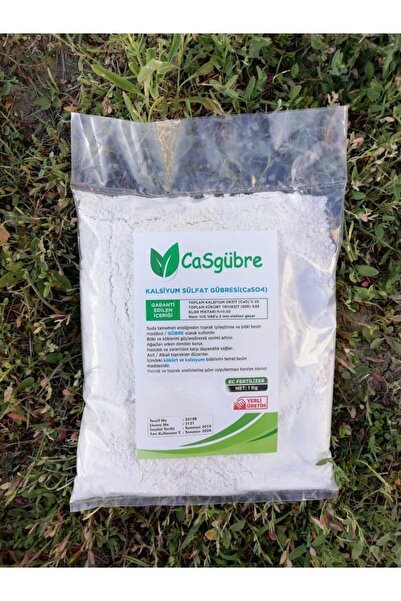 CasGübre Toprak Düzenleyici, Suda Çözülebilen Kalsiyum Sülfat Gübresi 5 Kg