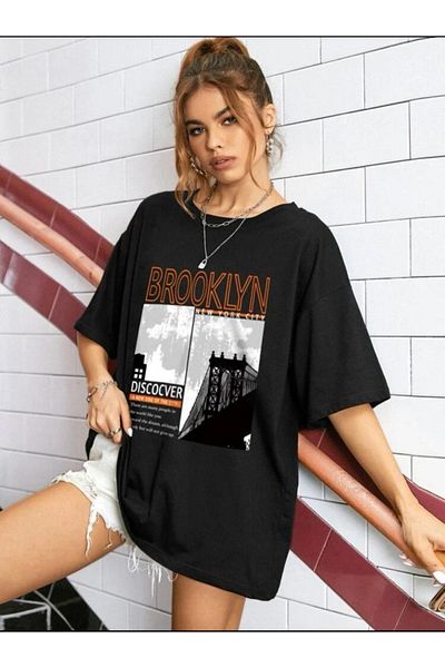 BENROMA 1 μπλουζάκι δώρο για αγορές 6 και άνω στο καλάθι - Μπλουζάκι Unisex με στάμπα Brooklyn