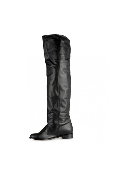 37Numara 41-42-43-44 Numara Hakiki Deri Siyah Çizme Dizüstü