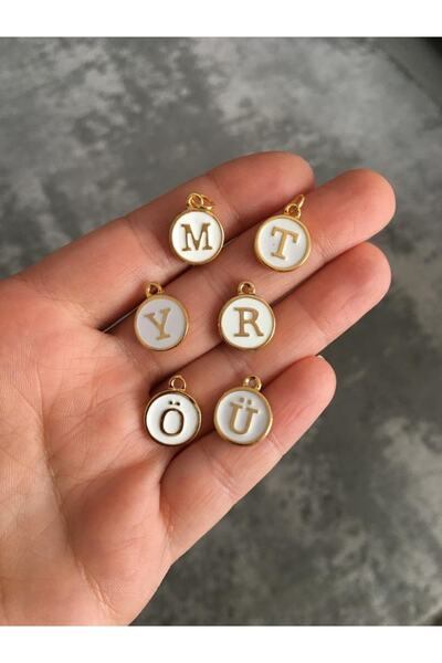 nergis collection Mineli Harf Kolye Ucu