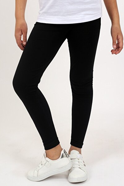 çiko kids 2'li Kız Çocuk Pamuklu Likralı Basic Uzun Tayt