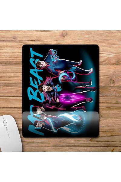 Pixxa السيدموديل لوحة ماوس مع مسند للمعصم من Beast - 5