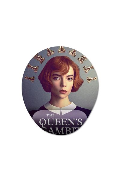 Pixxa نموذج لوحة الماوس لدعم المعصم من The Queen's Gambit - 2 بيضاوي
