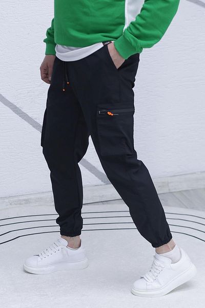 WAFRA Men's Parachute Fabric Cargo Jogger Pants (Slim Fit)