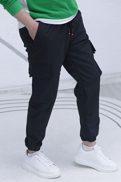 WAFRA Men's Parachute Fabric Cargo Jogger Pants (Slim Fit)