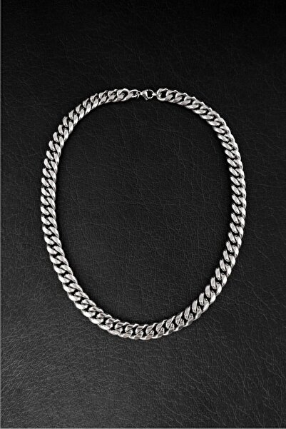 Genel Markalar 10mm Miami Cuban Chain Kolye Silver