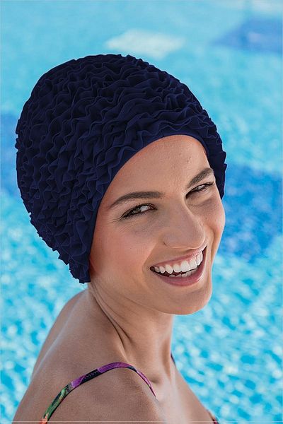 AYYILDIZ 3448 Navy Blue Pool Cap