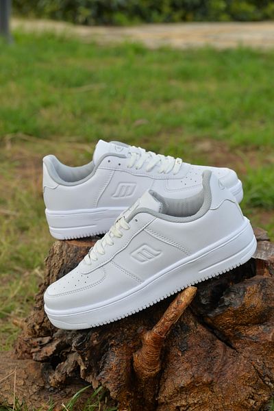 M.P. White Sports Unisex Anti-Sweat Lightweight Orthopedic Sole Non-Slip Daily Comfortable, Walking and Running Shoes.