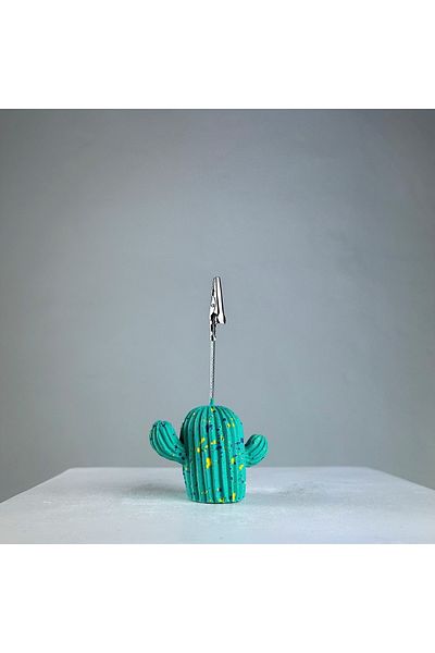 oasis decoration Ice Green Cactus Colorful Splash Note Holder