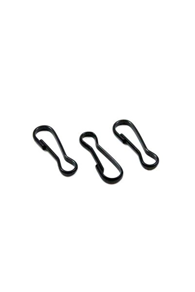 yfhobi 10 Adet - 13x37 Mm Nikel Kaplama Kapalı Kanca