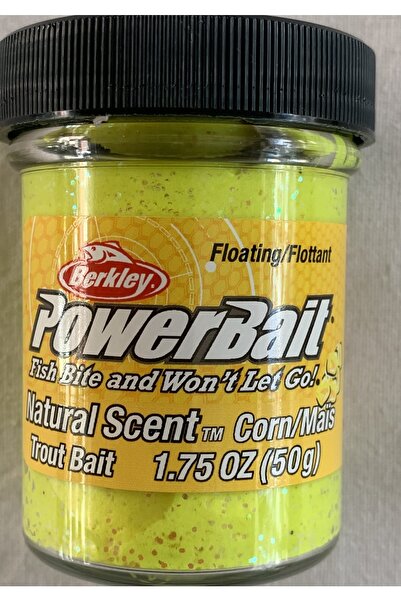 BERKLEY Powerbait 25643 Corn/gltr (mısır Kokulu) Fosforlu Sarı Renk Alabalık Hamuru