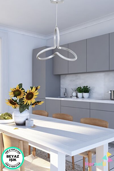 Harnelli Mutfak Oda Hol Antre Beyaz Işık Modern Ledli Avize