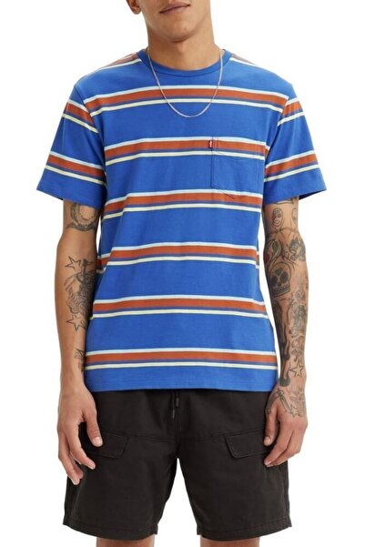 Levi's Ανδρικό μπλουζάκι με ρίγες και τσέπες - 19342-0281