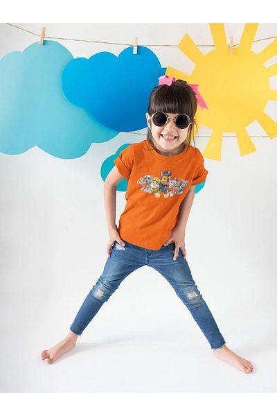 Keywest Tricou pentru copii oversize cu imprimeu cu ulei pentru copii