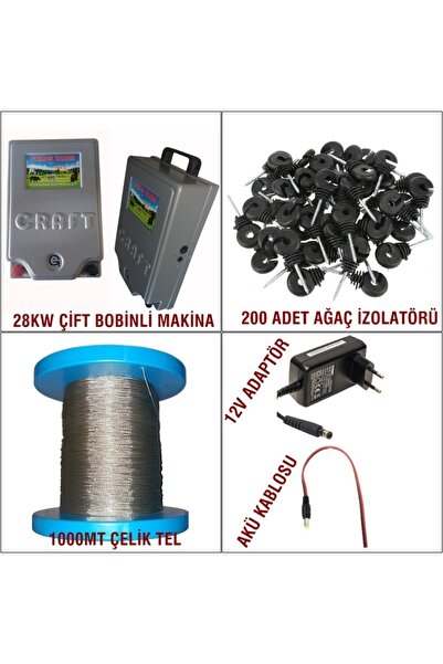 Craft Elektrikli Çit Domuz Kovucu 10 Dönüme Göre 28 Kw Elektrikli Çit Sistemi...